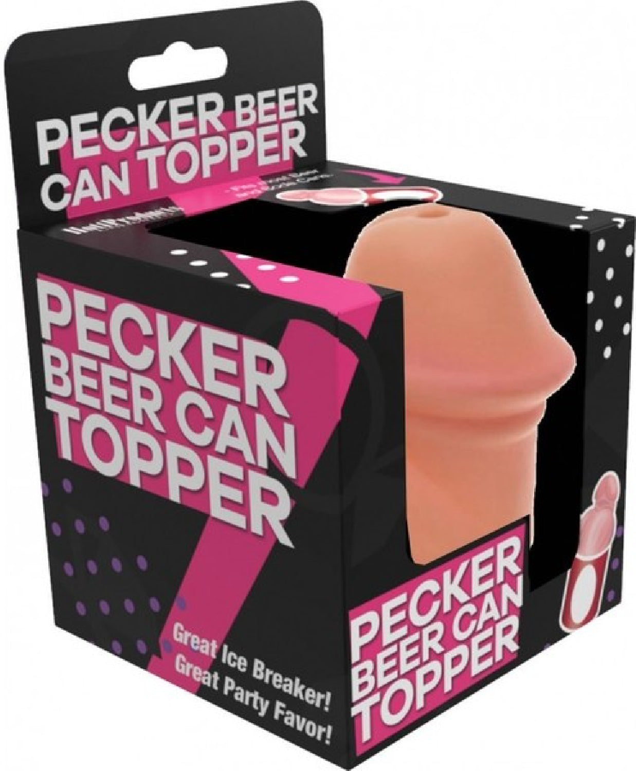 Pecker Beer Can Topper – Food Grade PVC Snap-On Beverage Accessory