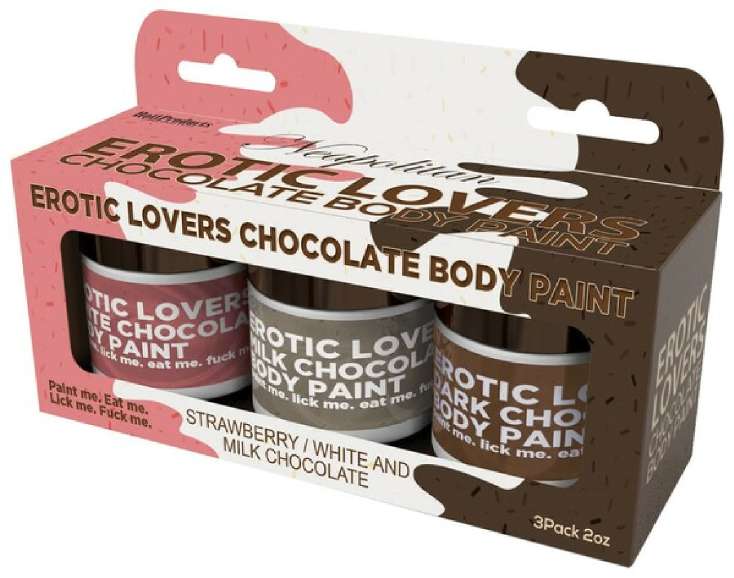 Chocolate Lovers Neapolitan – Assorted Flavours Edible Body Paints Set