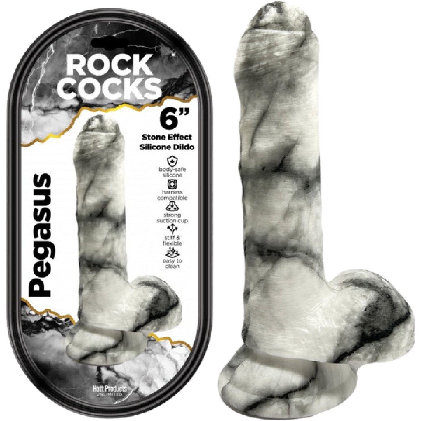 Rock Cocks Pegasus – 6 Inch Textured Dildo