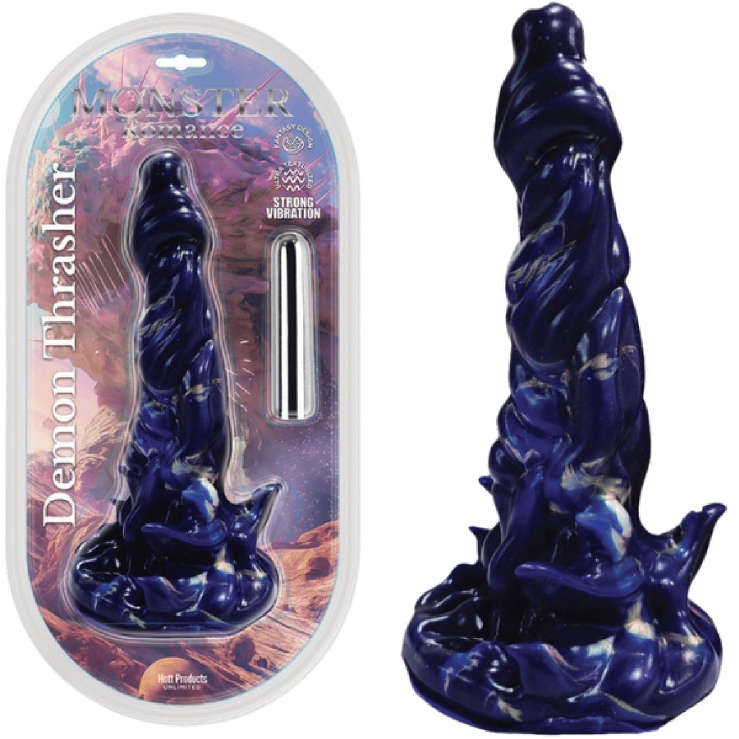 Demon Thrasher – Fantasy-Inspired 5.5" Insertable Vibrating Probe
