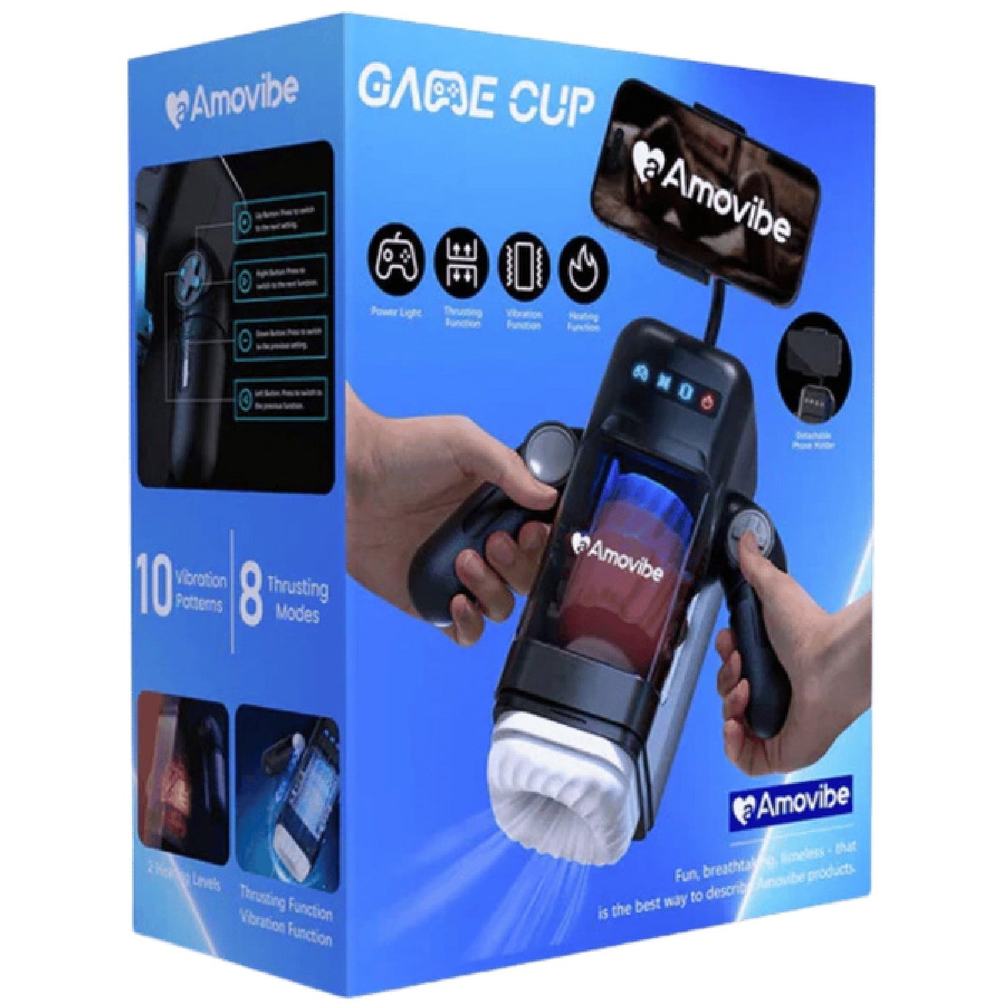 Game Cup Thrusting Male Masturbator – 10 Telescopic Modes and Vibration Frequencies Male Stroker