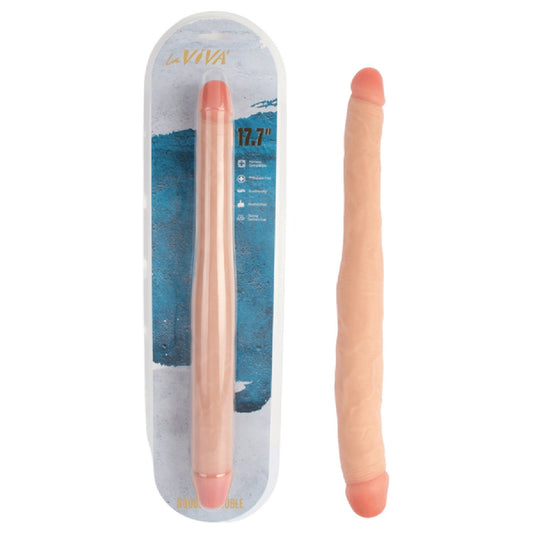 Double Trouble – Realistic Feel Dual Dildo for Anal and Vaginal Use
