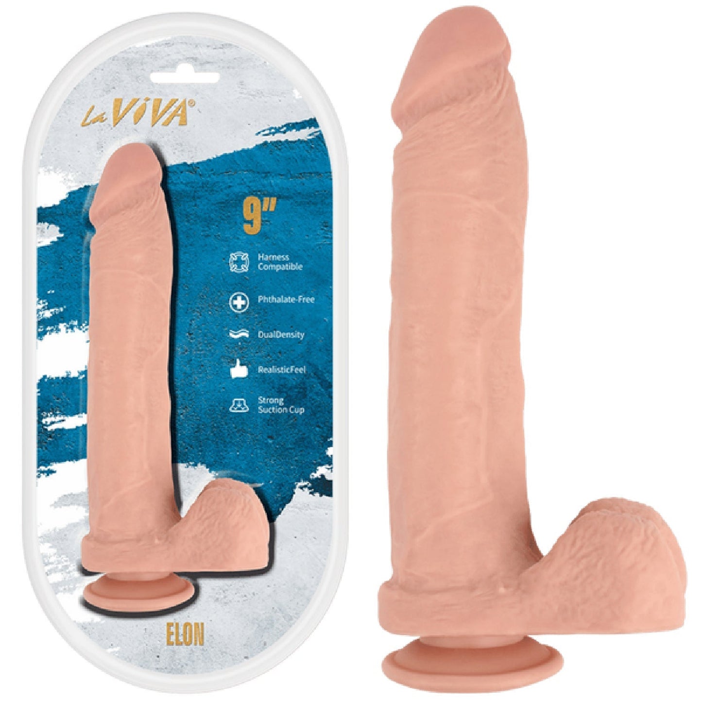 Elon 9 Inch Dildo – Realistic Pleasure Toy