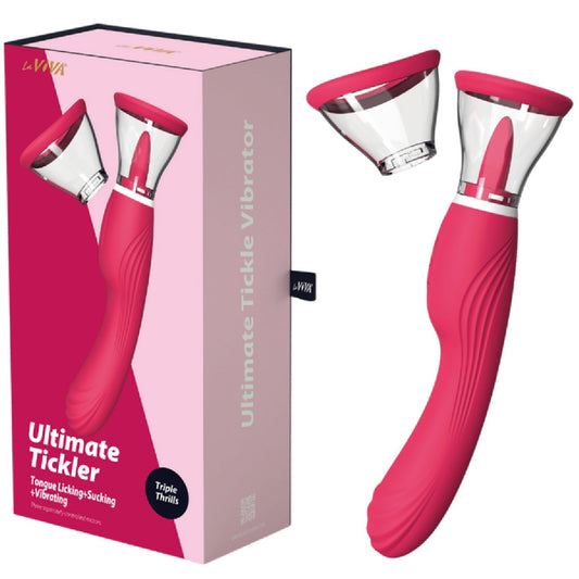 LaViva Ultimate Tickler – Multi-Function 10 Inch Tongue Licking Vibrator