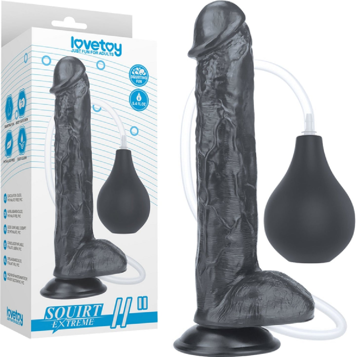 LoveToy Squirt Extreme – 11 Inch Realistic Squirting Dildo