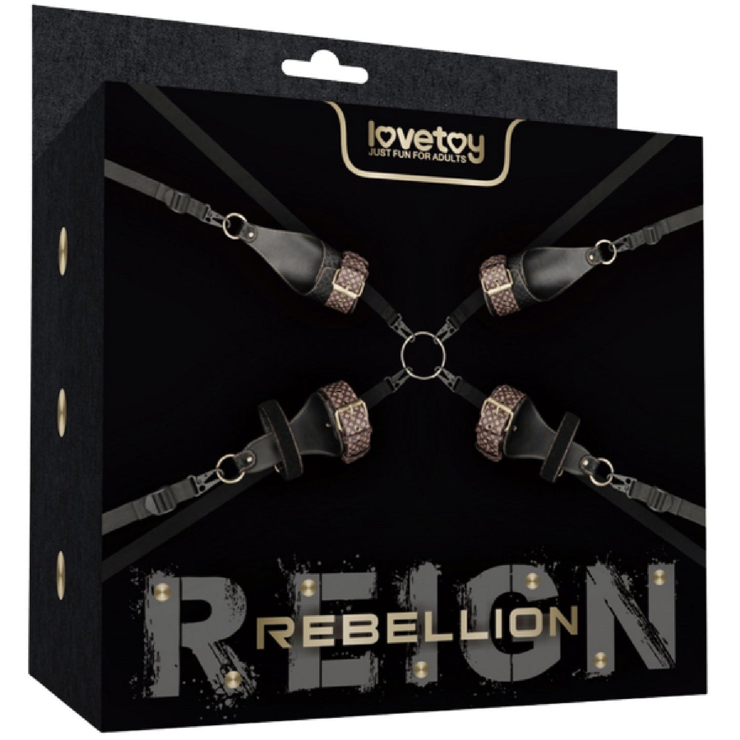Rebellion Reign Under Mattress Restraint Set – Adjustable Nylon Straps Bondage Restraint