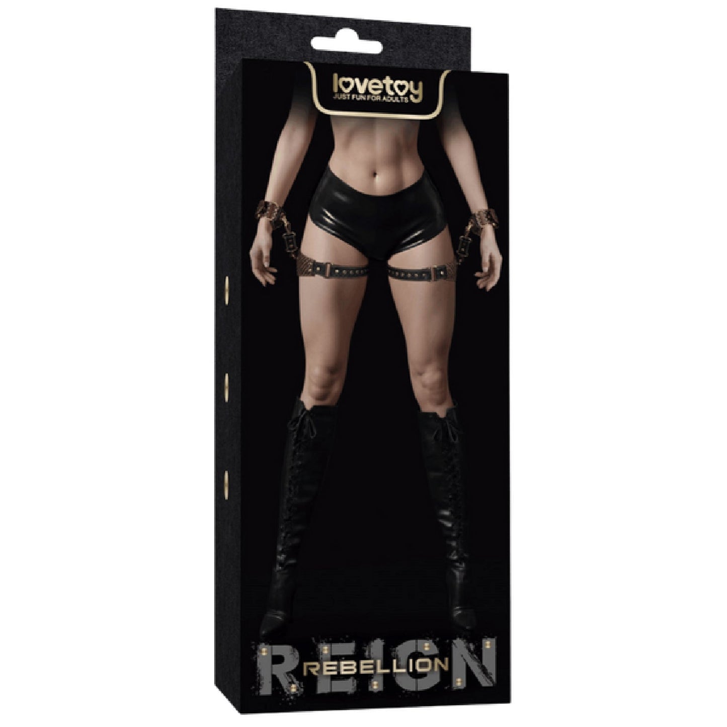 Rebellion Reign Thigh Cuffs Set – Adjustable PU BDSM Restraint Cuffs