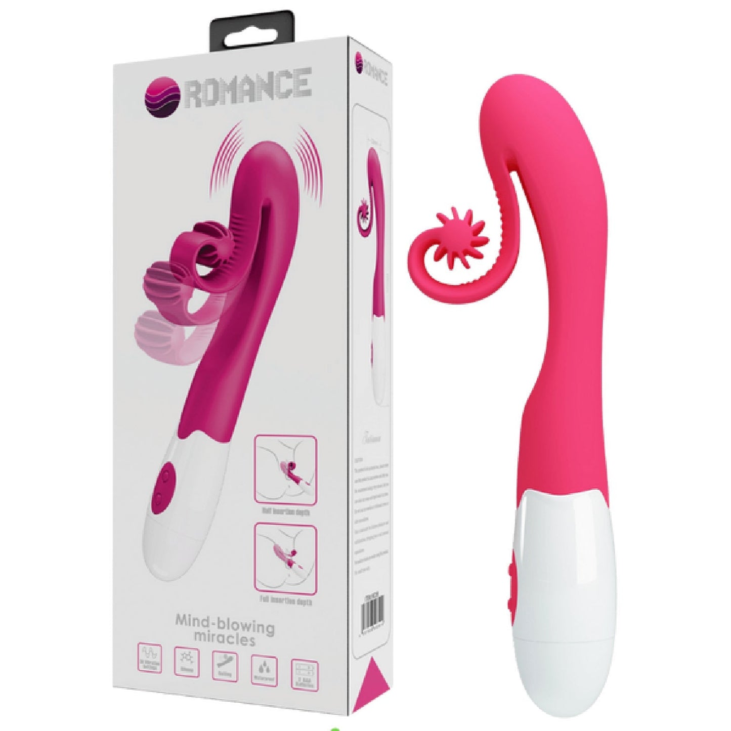 Rechargeable Tatianna (Pink) – Ergonomic Silicone Vibrator with 30 Modes