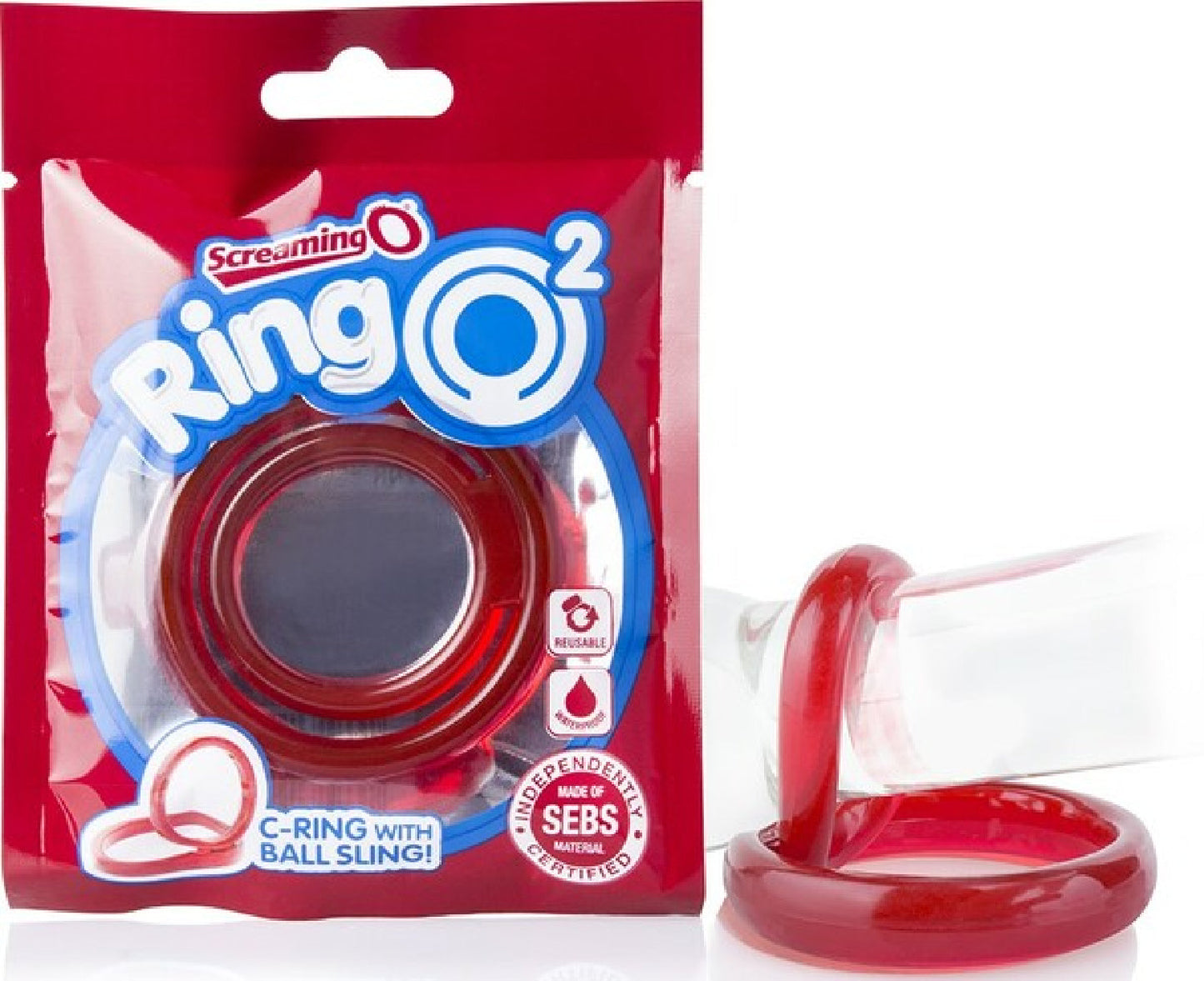 RingO 2 Dual Cock Ring – Penis Ring for Shaft and Testicles Isolation