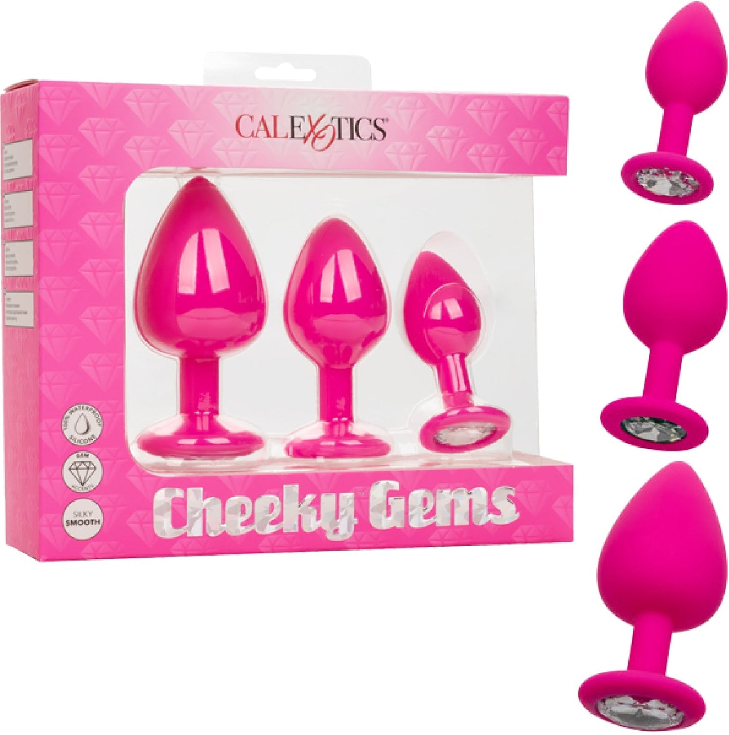Cheeky Gems – Anal Training Kit with Three Graduated Anal Plugs