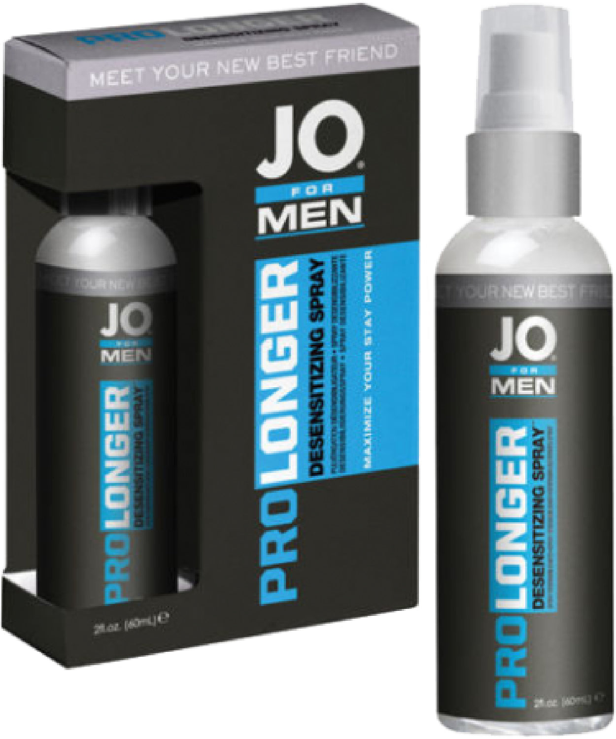 JO Prolonger Spray – 60ml Delay Spray for Ejaculation Control and Sensitivity Enhancement