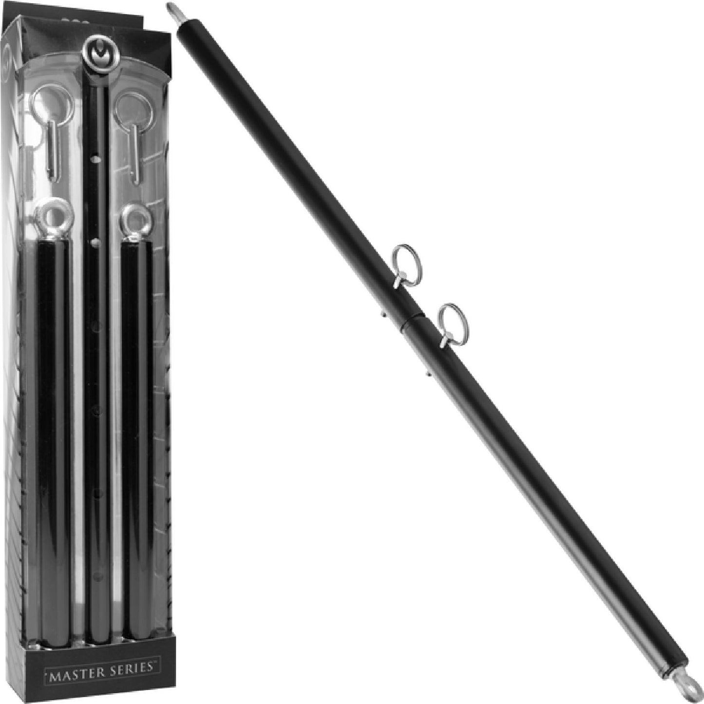 Adjustable Steel Spreader Bar – Durable Steel BDSM Accessory with Eyebolts