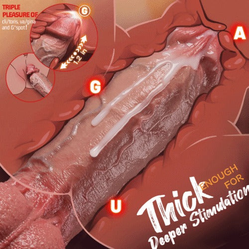 【70% OFF!】Kimi - 10.8‘’ x 2.32‘’ Thick Thrusting Dildo with Hand-Painted Veins & True-to-Life Skin Texture Dildos
