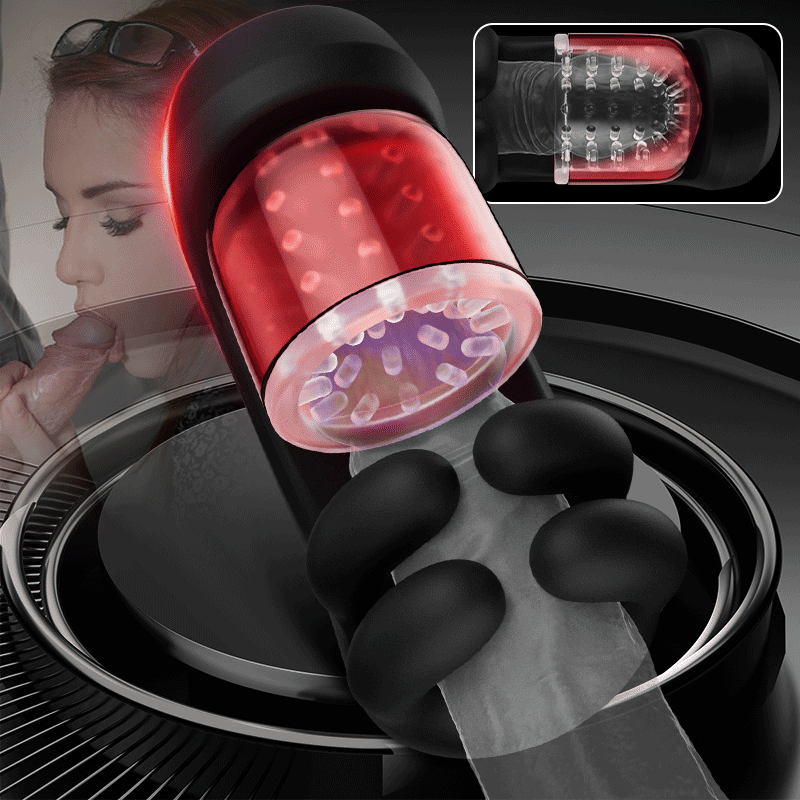 Evolus Finger 2.0 Male Stroker – 9 Vibration 9 Pinch & 9 Rotation Glans Trainer Masturbation Cup
