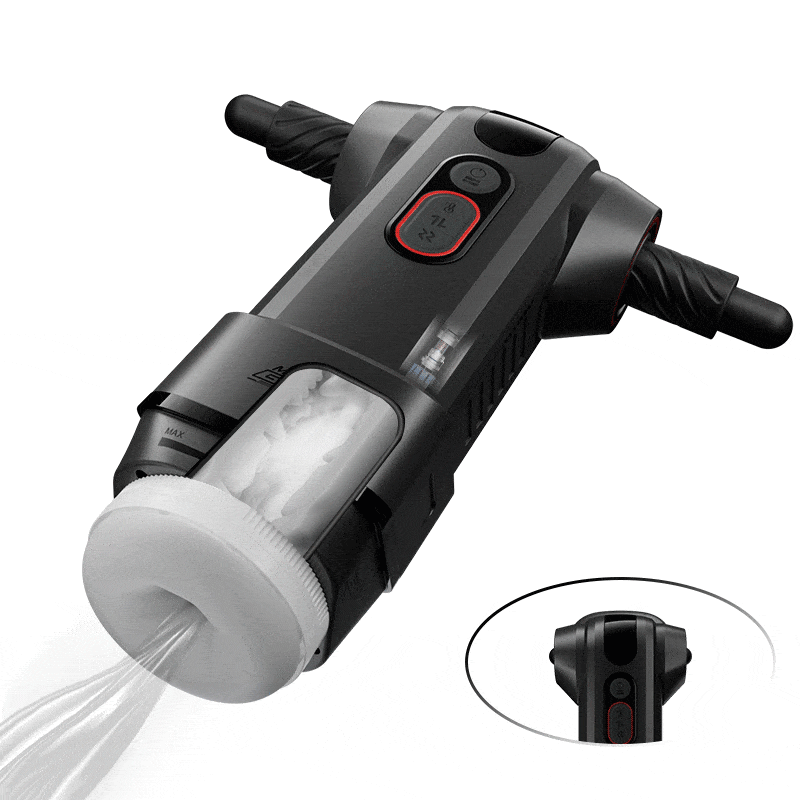 【Automatic Handle】 Motopulse - 2 heating modes, 9-frequency telescopic vibration, Handle adjustment, Male Stroker Masturbation Cup