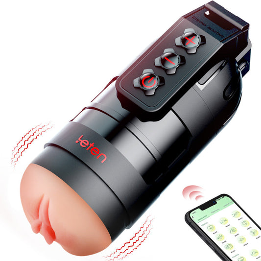 Flash - 10 Vibrating Male Masturbator Stroker With Voice Mode, APP Control Masturbation Cup