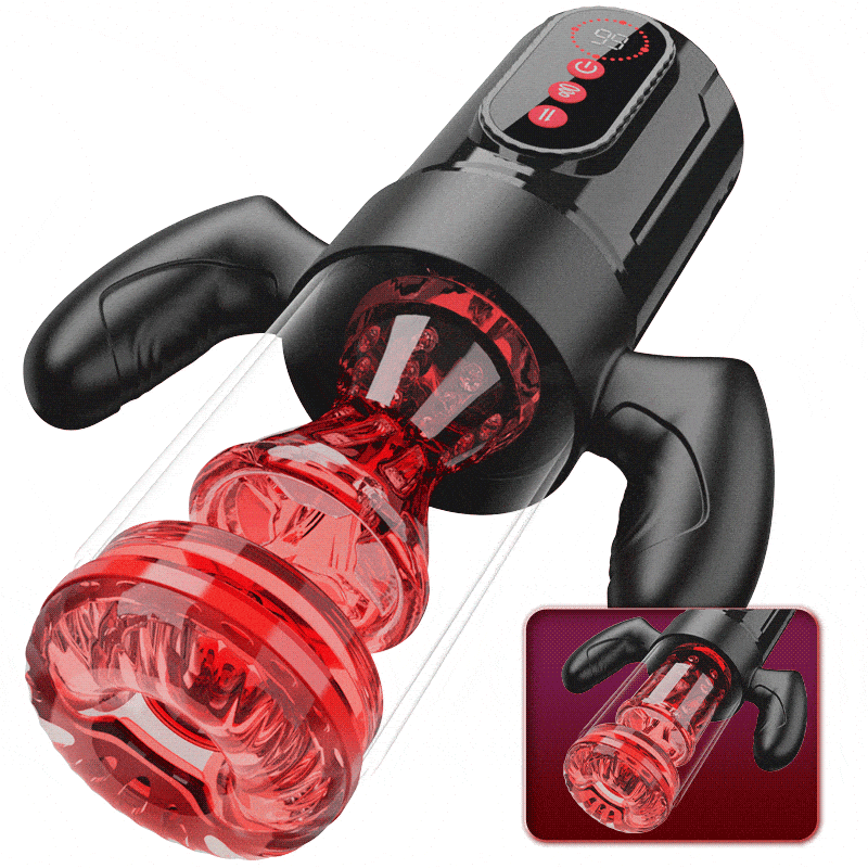 Terminator - Telescopic Rotating Male Masturbator - 9 Modes Sucking Thrusting with Handle Masturbation Cup