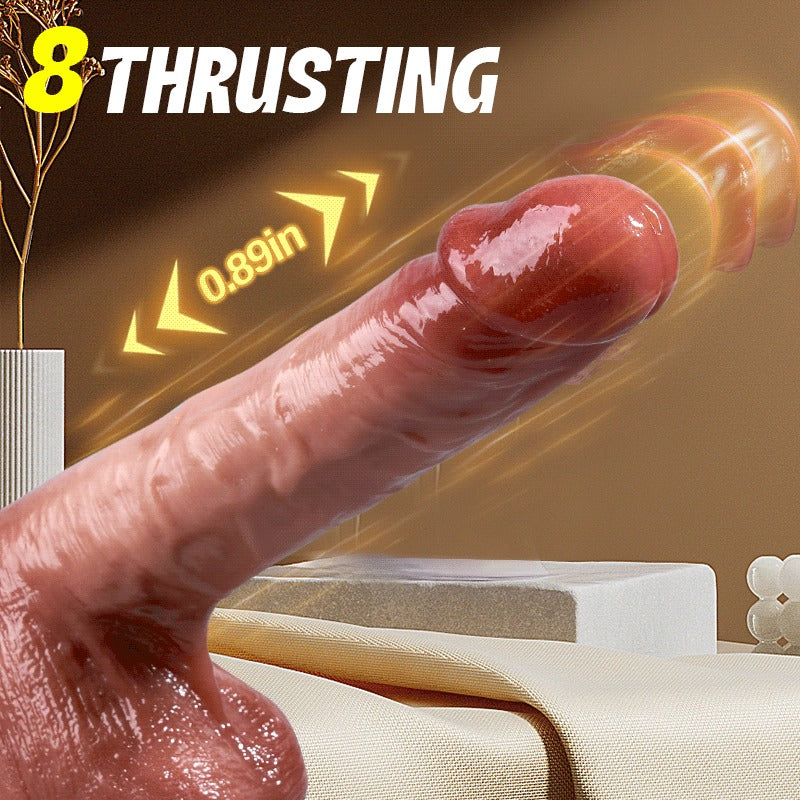 Acmejoy - UniFlex 8 Thrusting Heating G & P-spot Fun Dildo 7.87 in Dildos