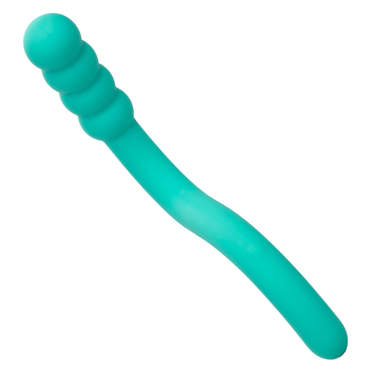 Pretty Little Wands Bubbly Slim Flexible Silicone Massager with 10 Speeds Waterproof Vibrator in Teal
