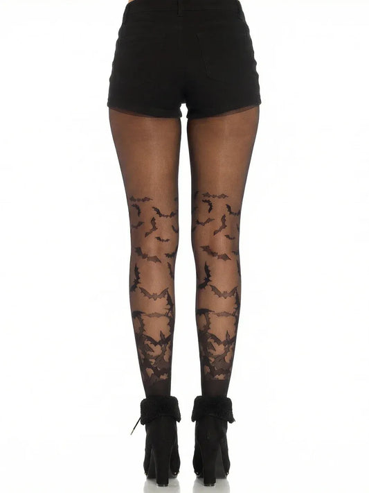 Leg Avenue Bat Wing Sheer Tights – Breathable Micro Net Tights