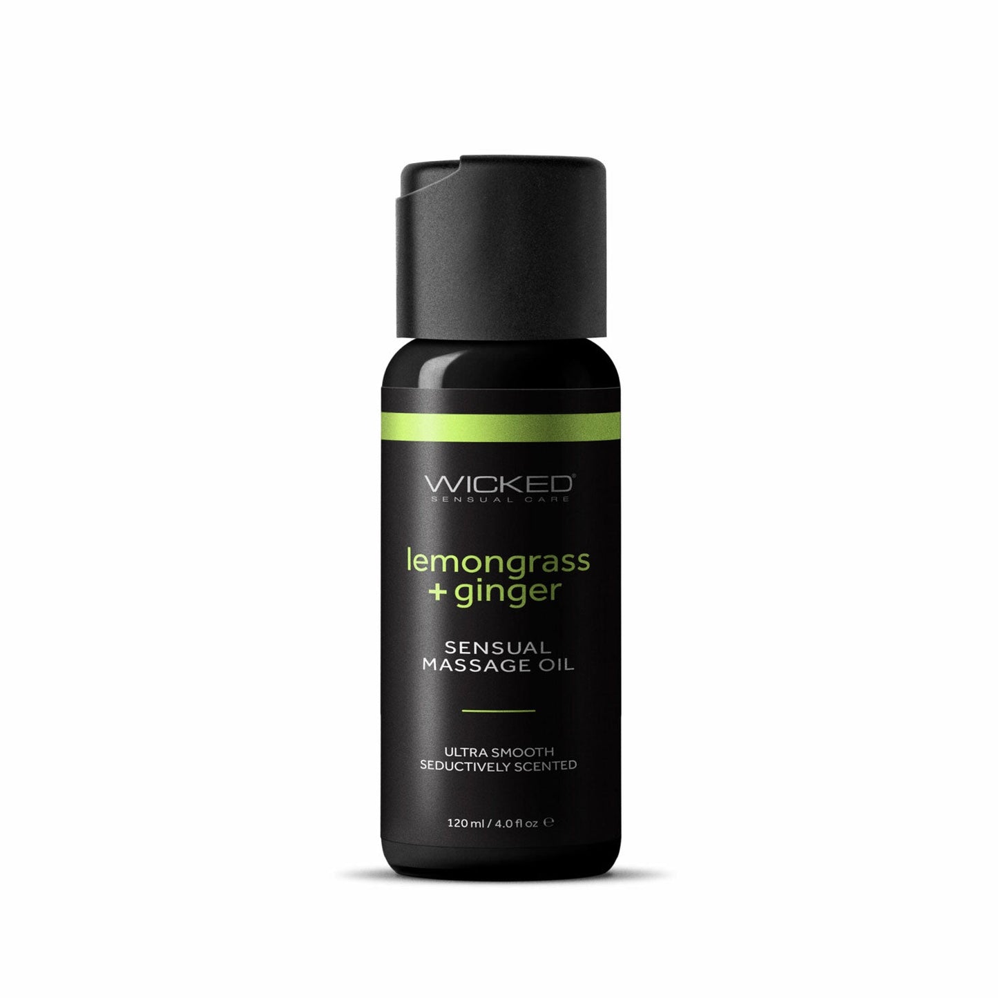 Wicked Sensual Massage Oil 120ml - Lemongrass and Ginger Scented