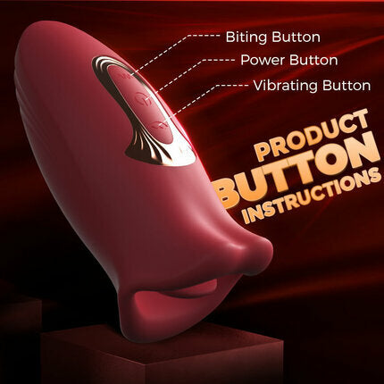 Ramsdell 10 Biting Modes & 10 Vibrating Speeds Stimulate Nipple Clitoral Women Vibrator Vibrators