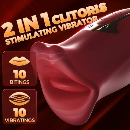 Ramsdell 10 Biting Modes & 10 Vibrating Speeds Stimulate Nipple Clitoral Women Vibrator Vibrators