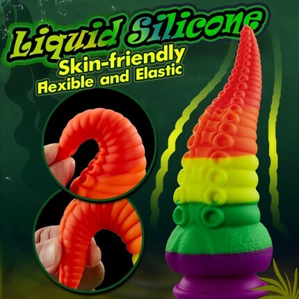 Orlagh 8.66 Inch Rainbow Dildo with Suction Cup Dildos