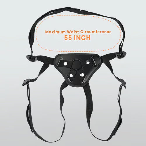 Acmejoy - Adjustable Strap-On Harness with Two Different Sizes O-rings Lube & Essential