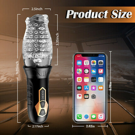 TORNADO - Rotating Vibrating Male Stroker Masturbation Cup