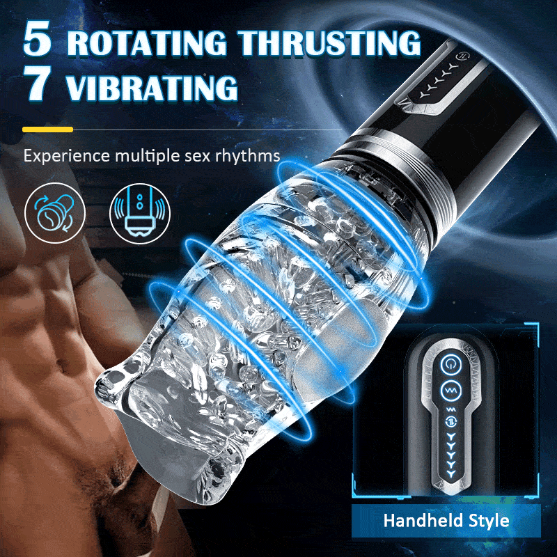 Amber - Telescopic Rotation Male Stroker Masturbation Cup