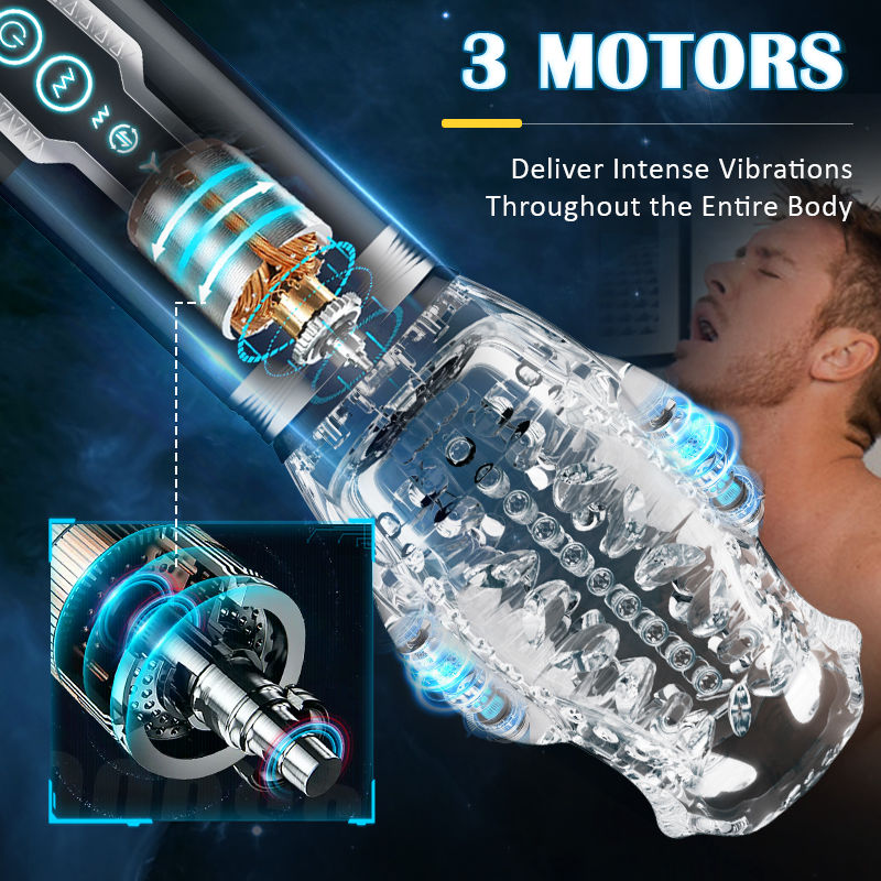 Amber - Telescopic Rotation Male Stroker Masturbation Cup