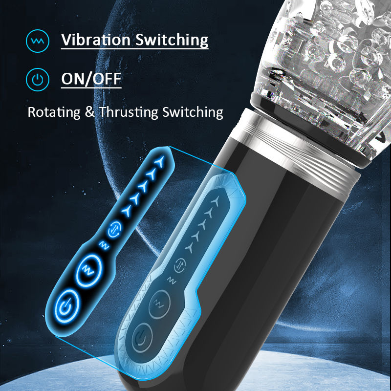 Amber - Telescopic Rotation Male Stroker Masturbation Cup