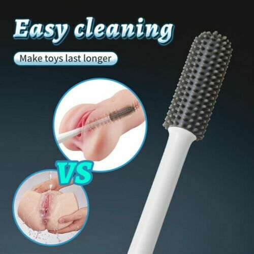 AcmeJoy Silicone Cleaning Brush Sex Toy Cleaner Lube & Essential