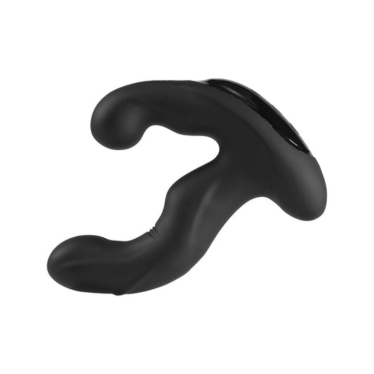 10 Vibrating & Swaying Heating Prostate Massager for P and G Spot Black Anal Toys