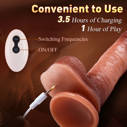 Leonard - Snapping Jerking Dildo 8.07 inches Dildos
