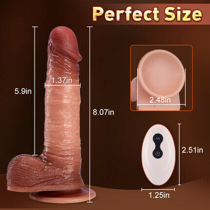 Leonard - Snapping Jerking Dildo 8.07 inches Dildos