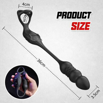 Mike - 9 Thrusting & Vibrating Wearable Prostate Massager with Cock ring Anal Toys