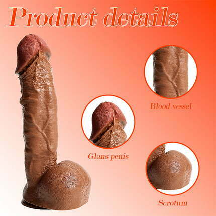 Buder - Manual Big Dildo for Vaginal & Anal 12.40 Inches Dildos