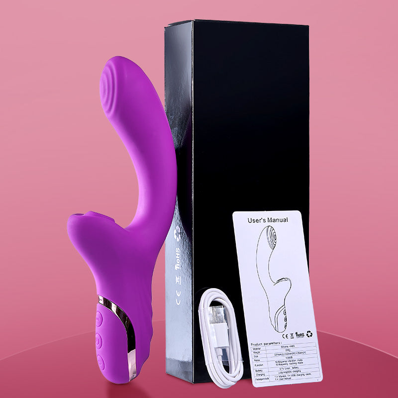 Alpha Sucking G-spot Vibrator Vibrating Sex Toy for Double Stimulation Vibrators