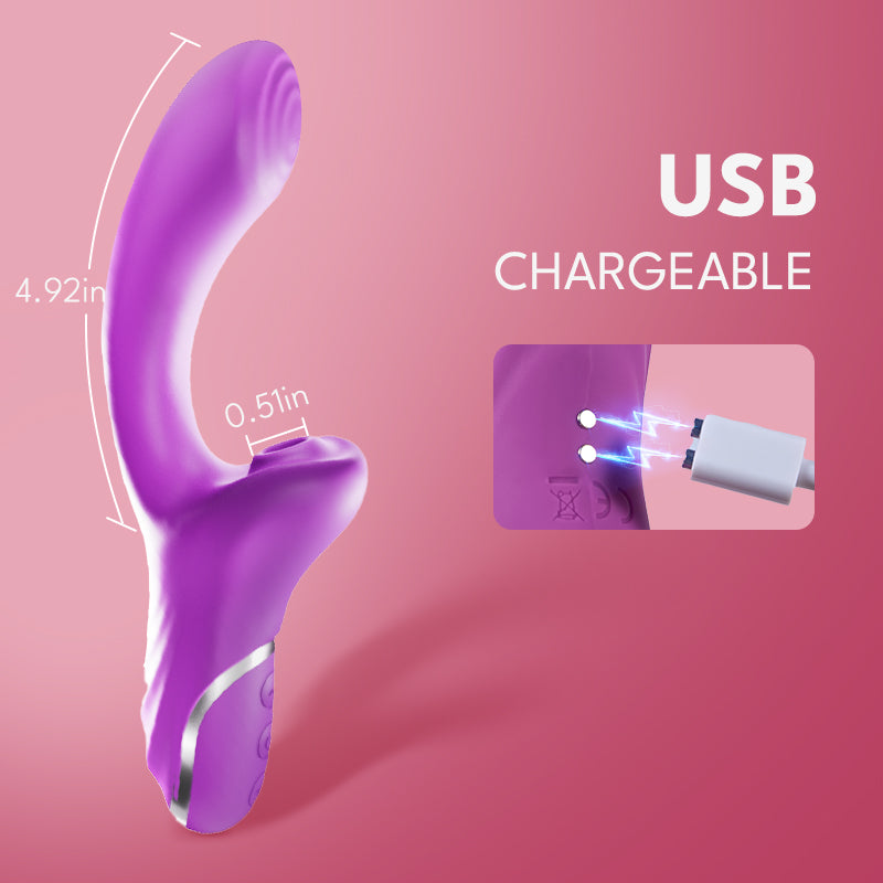 Alpha Sucking G-spot Vibrator Vibrating Sex Toy for Double Stimulation Vibrators