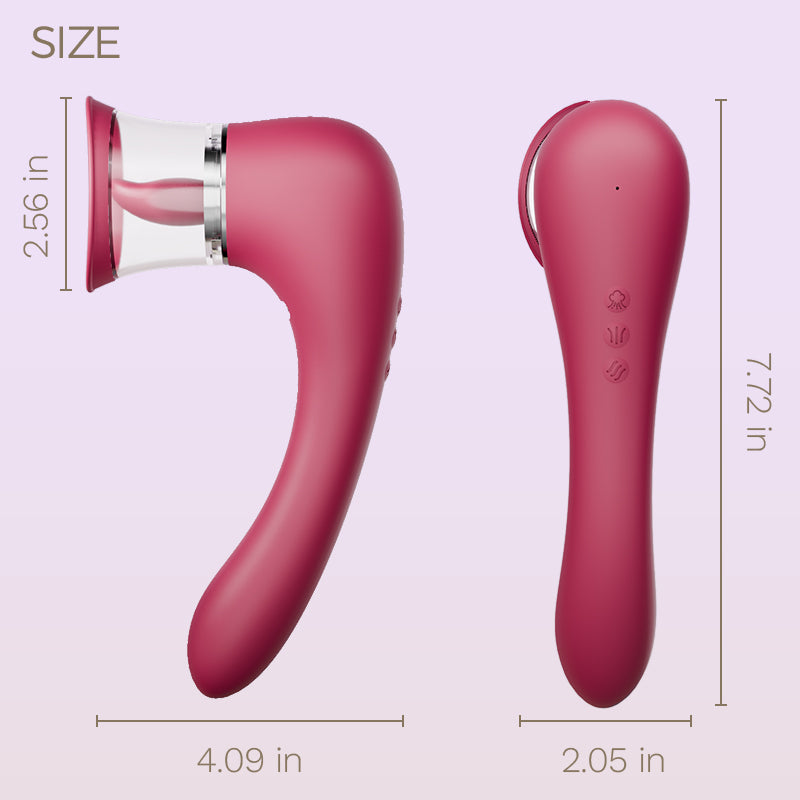 Pacifier Clit Suck & Tongue Lick G-spot Stimulation Vibrator Vibrators