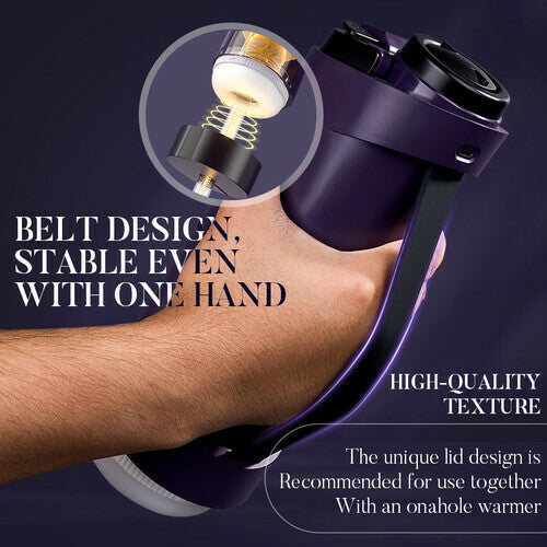 Acmejoy - Purple Driver 7 Thrusting Stable Belt Design Male Stroker Masturbator Adult Toy Masturbation Cup
