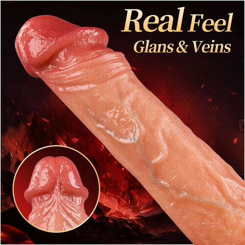 Acmejoy - Sex Machine 90° Automatic Adjustable 8 Thrusting & Vibrating & Licking Dildos Vibrator Dildos