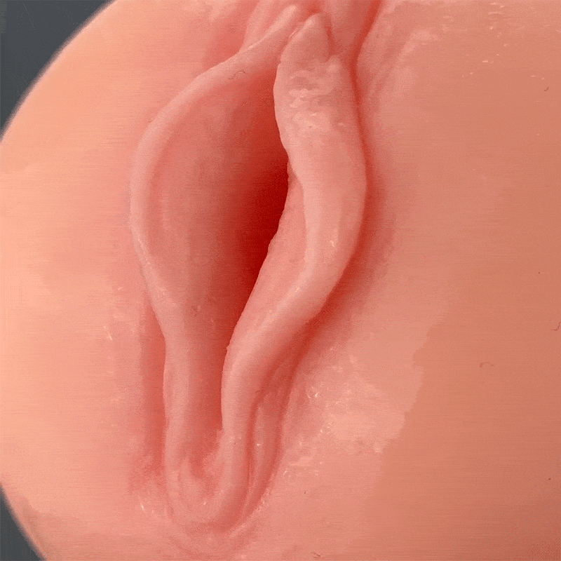 【Everted Fleshy Labia】ROKA - 5-in-1 Multifunctional Male Stroker with 5 Thrusting and Suction, 10 Vibration, and Transparent Removable Cover Masturbation Cup