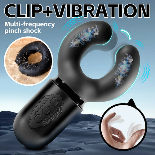 Acmejoy - Men's Desensitization Trainer With Automatic Massage Clamp – Electric Glans Sensitivity Exerciser Masturbation Cup