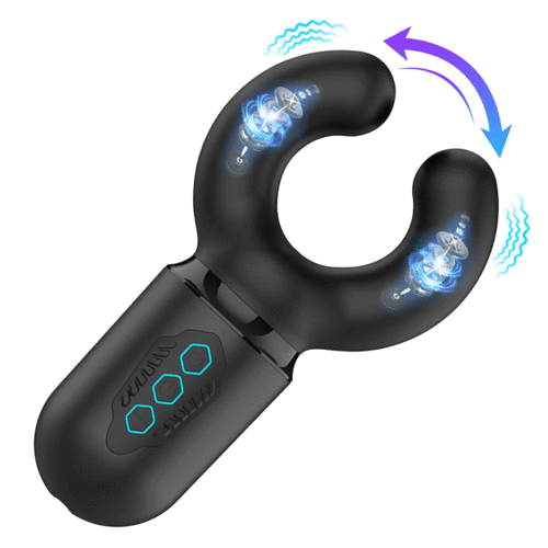 Acmejoy - Men's Desensitization Trainer With Automatic Massage Clamp – Electric Glans Sensitivity Exerciser Black Masturbation Cup