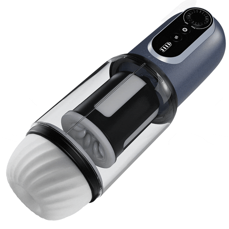 ARMOR - CVT Control Sucking Thrusting Rotating Erection Aid Male Stroker Black Masturbation Cup