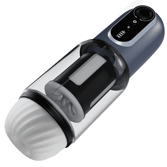 ARMOR - CVT Control Sucking Thrusting Rotating Erection Aid Male Stroker Black Masturbation Cup