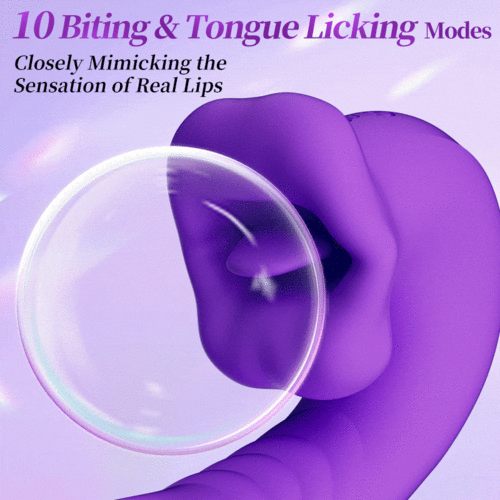 Isolde - Upgraded Mouth-Shaped 3 In 1 Flapping & Biting & Toungue Vibrator Vibrators